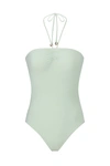 Anemos The Sweetheart Halter One-piece In Celadon