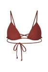 Anemos The Wrap Triangle Bikini Top In Umber