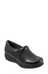 Softwalk Women's Meredith Sport Clog - Medium Width In Black In Black Leather