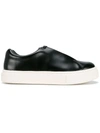 Eytys Doja Low-top Leather Trainers In Black