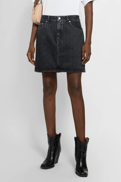 Stella Mccartney A-line Denim Skirt In Black