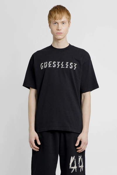 44 Label Group Slogan-print Short-sleeve T-shirt In Black