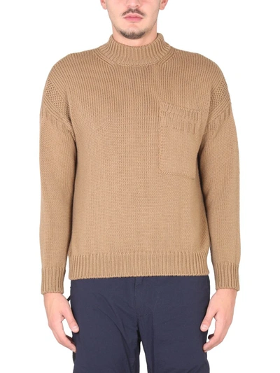 Ten C Turtleneck Shirt In Beige