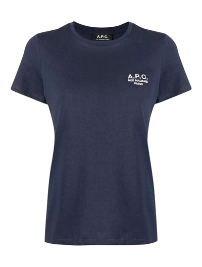 Apc T-shirt Denise In Blue