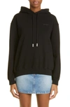 Off-white Diagonal Regular Hoodie In Black Black