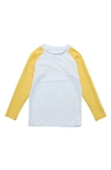 SNAPPER ROCK SNAPPER ROCK KIDS' COLORBLOCK LONG SLEEVE RASHGUARD TOP