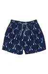 SNAPPER ROCK KIDS' RIVIERA ROWERS VOLLEY SHORTS