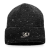 Fanatics Branded Black Anaheim Ducks Authentic Pro Rink Pinnacle Cuffed Knit Hat In Black