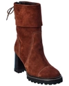 See By Chloé Suede Bootie In Brown