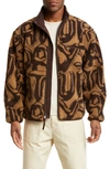 Saturdays Surf Nyc Brown Spencer Spellout Reversible Jacket In Downtown Brown