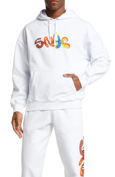 Saturdays Surf Nyc White Warren Snyc Airbrush Hoodie