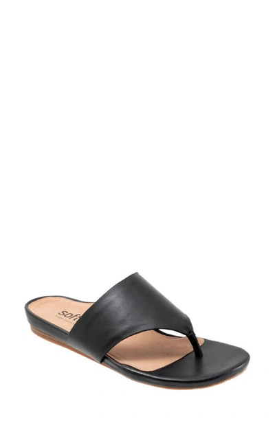 Softwalk Wide Width Chandler Sandal In Black