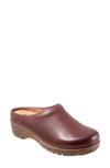 Softwalk Arvada Mule In Dark Cherry