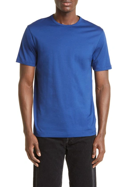 Sunspel Cotton T-shirt In Dark Blue