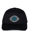 Lauren Moshi Jilly Crystal Blue Eye In Black