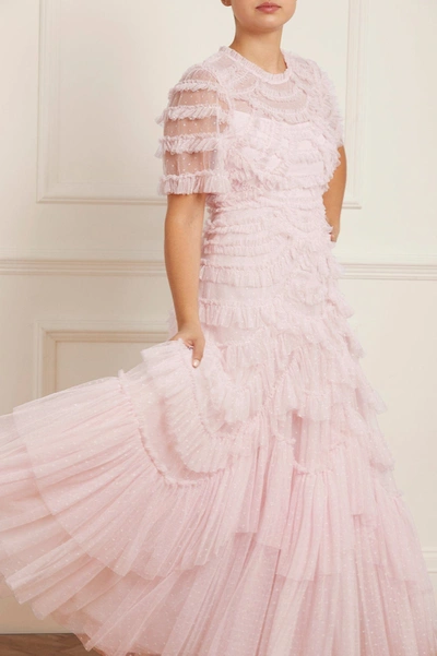 Needle & Thread Marilla Ruffle Gown In Pink