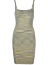 Isa Boulder Sleeveless Jersey-knit Cut-out Dress In Earth