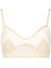 LOW CLASSIC LOW CLASSIC SEE-THROUGH STITCH BRA-TOP CLOTHING