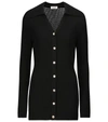 Nanushka Evelyn Cotton-blend Cardigan In Black