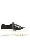 Proenza Schouler Black Sports Shoes With Thick Soles And Low Uppers In 999 Black