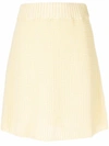 Rodebjer Elasticated-waist Organic-cotton Knitted Skirt In Sun Ray
