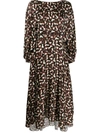 Saloni Kim-b Dress In 1358 Noir Daybreak Sml 1358no
