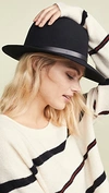 Rag & Bone Floppy Brim Fedora In Black