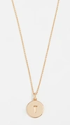 Kate Spade Rose Gold-tone Initial Disc Pendant Necklace, 18" + 2 1/2" Extender