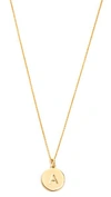 KATE SPADE LETTER PENDANT NECKLACE