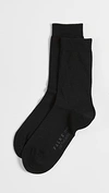 Falke Wool-blend Knee-high Socks In Black