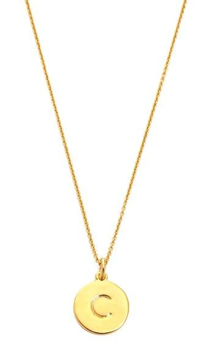 Kate Spade Letter Pendant Necklace In C