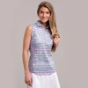 Zero Restriction Tae Sleeveless Polo - Sale In Orchid/blade
