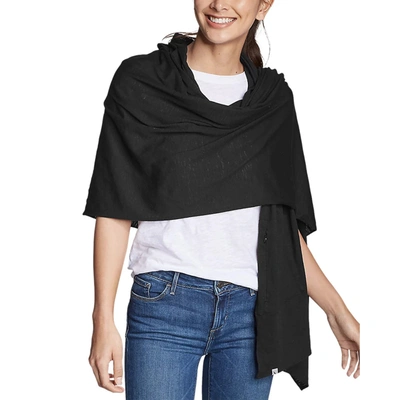 Eddie Bauer Women's Daisy Travel Wrap In Black