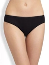 Hanro Cotton Seamless High-cut Full Brief In Black