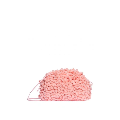 Bottega Veneta Chenille Mini Pouch In Pink