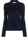 Chloé Wool Polo Shirt In Blue