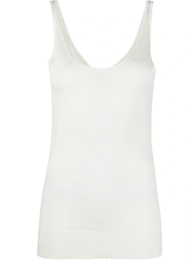 Chloé Sleeveless Knitted Top In White