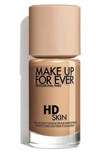 MAKE UP FOR EVER HD SKIN WATERPROOF NATURAL MATTE FOUNDATION, 1.01 OZ