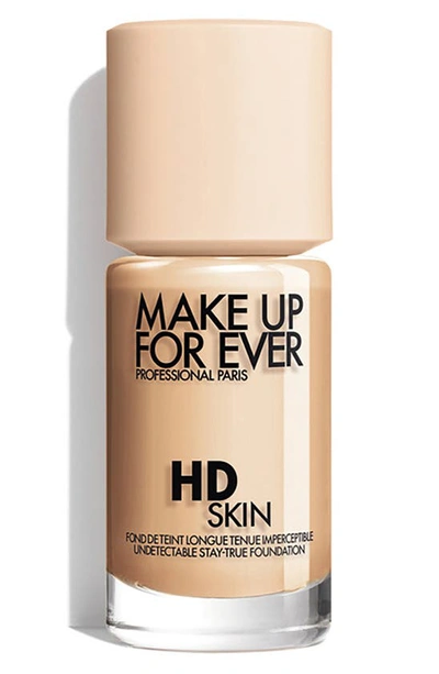 MAKE UP FOR EVER HD SKIN WATERPROOF NATURAL MATTE FOUNDATION, 1.01 OZ