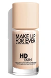 Make Up For Ever Hd Skin Waterproof Natural Matte Foundation 1r02 Cool Alabaster 1.01 oz/ 30 ml