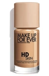 MAKE UP FOR EVER HD SKIN WATERPROOF NATURAL MATTE FOUNDATION, 1.01 OZ