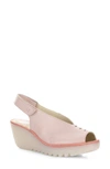 Shop Fly London Yeay Peep Toe Sandal In Nude Dublin