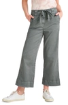 Splendid Angie Cropped Wide Leg Pants In Grey