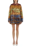 Valentino Golden Wings Multicolor Brocade Overshirt Woman Multicoloured 38 In M12-multicolor.
