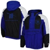 Starter Men's  Blue, Black Trackhouse Racing The Body Check Half-snap Pullover Jacket In Blue