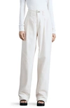 RAG & BONE PLEATED HIGH WAIST COTTON TROUSERS