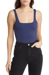 Good American Modern Tank Scuba Bodysuit In Blue Rinse