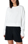 SWEATY BETTY AFTER CLASS COTTON BLEND CROP SWEATSHIRT