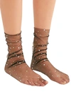 HIGH HEEL JUNGLE STARRY SKY TULLE CREW SOCKS