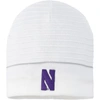 Under Armour White Northwestern Wildcats Sideline Lifestyle Cgi Performance Cuffed Knit Hat In White